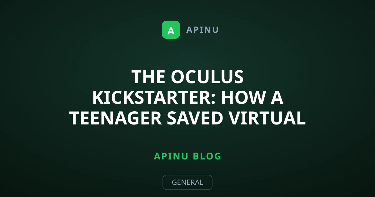 The Oculus Kickstarter: How a Teenager Saved Virtual Reality
